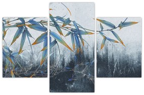 Obraz - Bambus na stene (90x60 cm)
