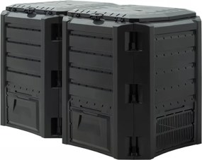 Záhradný kompostér COMPOGREEN, 800l, čierna Prosperplast