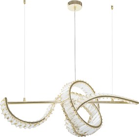 Toolight Toolight, LED závesné stropné svietidlo 80cm, SWE082-CP, zlatá, OSW-30211