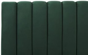 Zamatová posteľ 180 x 200 cm zelená MARVILLE Beliani