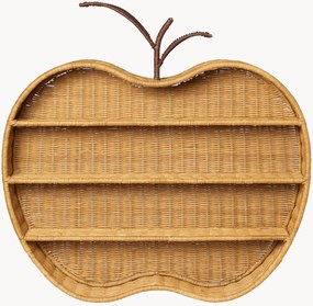 Ručne tkaná detská ratanová nástenná polica Apple