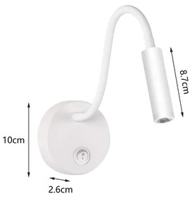 Brilagi - LED Flexibilná nástenná lampa MAYA LED/3W/230V 4000K biela
