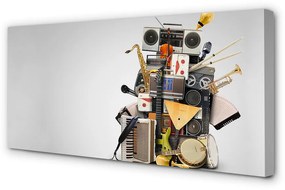 Obraz canvas Rádio mikrofón ukulele 100x50 cm