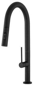 Gamma Round, vysoká drezová batéria h-460, čierna matná, GMA-BRD-BK