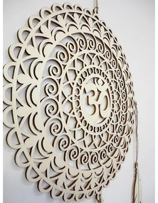 Drevený lapač snov OM Mandala - Boho dekorácia na stenu I SENTOP PR0001