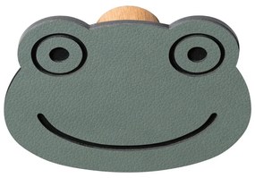 Sivozelený nástenný oceľový háčik Frog Dot Nupo – LIND DNA