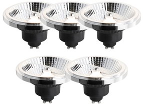 Sada 5 GU10 3-stupňových stmievateľných LED žiaroviek 111mm 10,5W 770 lm 3000K