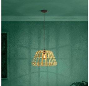 Eglo 390151 - Luster na lanku MONTEZUELO 1xE27/40W/230V pr. 50 cm bambus