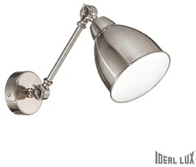IDEAL LUX Nástenná lampička NEWTON, strieborná