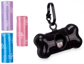 Puzdro na sáčky pre psov s rolkami (3 ks)