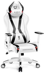 Otočné kreslo Normal Diablo X-Horn 2.0 biely/čierna