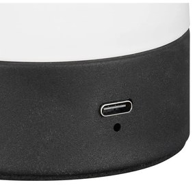 Matne biela LED stolová lampa so skleneným tienidlom (výška 18 cm) Dooley – Trio