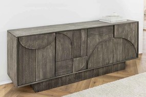 Dizajnová komoda Movement 170 cm sivé mango