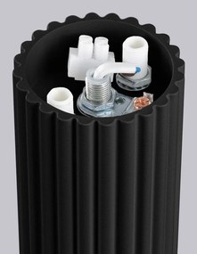 Čierne stropné svietidlo so skleneným tienidlom ø 12 cm Orbital – Sollux