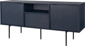 Tmavomodrý TV stolík 180x79x50 cm Bau – noo.ma