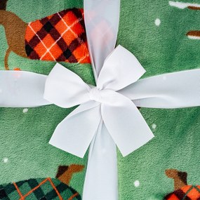 4Home Vianočná baránková deka Woof, 150 x 200 cm