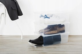 Box na topánky s vekom, na pánske topánky s bočným otváraním KEN - 39 x 26 x 13 cm