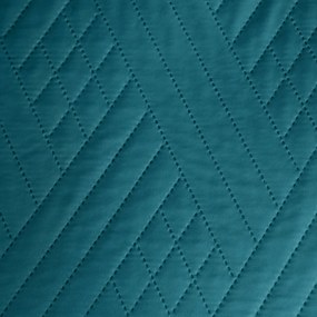 SADA PREHOZ NA POSTEĽ + OBLIEČKA NA VANKÚŠ BONI1 200X220 CM, 2 KS 40X40 CM TMAVOTYRKYSOVÁ