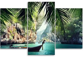Gario Obraz na plátne Tropical bay - 3 dielny Rozmery: 60 x 40 cm