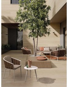 Hliníkový okrúhly záhradný stolík ø 50 cm Ridley – Bizzotto