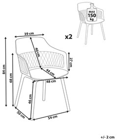 Set 2 ks jedálenských stoličiek Anneli (biela). Vlastná spoľahlivá doprava až k Vám domov. 1077427