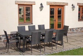 Záhradná zostava 8+1 KONG 8, čierny antracit