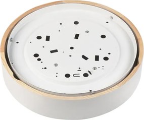 Stropné svietidlo NATURAL 3xE27/15W/230V pr. 37,5 cm borovica/biela