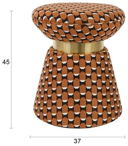 Oranžový taburet Pin – White Label