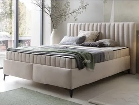 Posteľ Joy 180x200 cm, svetlo béžová látka%
