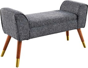 Dizajnová lavica Dafina 90 cm antracitová