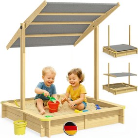 Pieskovisko so strieškou SANDY, smrekové drevo, 120x120x120cm Jurhan
