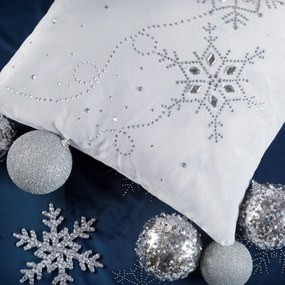 VIANOČNÁ BANKA NA STROMČEK SADA 4 KS (FI) 10 CM STRIEBORNÁ