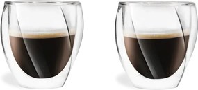 Dvojstenné hrnčeky na cappuccino v súprave 2 ks 250 ml Cristallo – Vialli Design