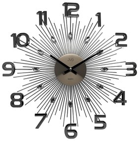 Nástenné hodiny JVD HT108.3 – elegantné dekoratívne kovové hodiny 49 cm