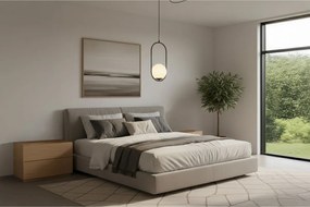 Závesné svietidlo Florence Spider, 1x biele sklenené tienidlo, b, U