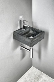 Sapho Sapho, BLOK kamenné umývadlo priemer 40cm, biely mramor, leštený, 2401-34