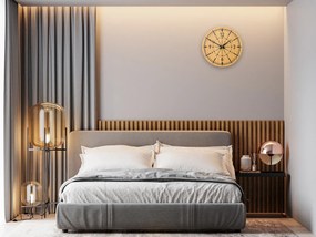 Dřevěné nástěnné hodiny Avatar 33 cm dub přírodní/černé