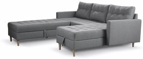 Furniture Sobczak Rohová sedacia súprava Pires s taburetom