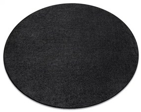 KOBEREC - okrúhly SANTA FE čierna 98 hladký, Jednotný jednofarebný Veľkosť: kruh 100 cm