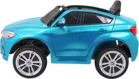 Ramiz Detské elektrické autíčko BMW X6M lakované - modré SUV + diaľkové ovládanie