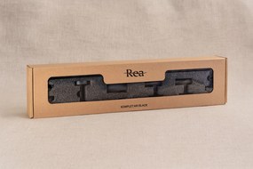 Rea Ari, sada kúpeľňových doplnkov (4 kusy), čierna matná, REA-05003