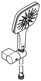 GROHE 26588000 - Sada ručnej sprchy RAINSHOWER SMARTACTIVE 130 CUBE lesklý chróm