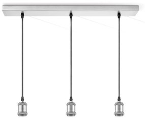 Napájací kábel VINTAGE 3xE27/40W/230V matný chróm