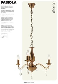 Redo 02-710 - Nástenná lampa FABIOLA 2xE14/28W/230V