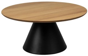 Konferenční stolek Soli 85 cm černý/dub přírodní