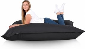 Set 2 sedacích vakov k bazénu Vankúš XXL Outdoor, tmavozelený a čierny, 135 × 175 cm