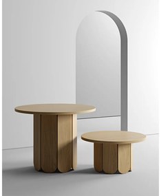 Jedálenský stôl v dubovom dekore Woodman Soft, ø 98 cm