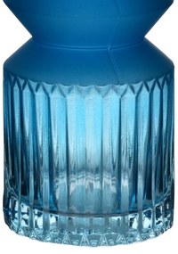 Skleněná váza Serenite 9,5x24 cm modrá