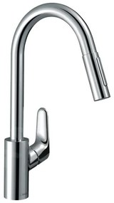 Hansgrohe Focus M41, drezová batéria M4116-H240 s výsuvnou spŕškou, sBOX, chrómová, HAN-73880000