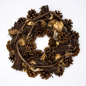 DECOLED Veniec z borovicových šišiek 32x15 cm